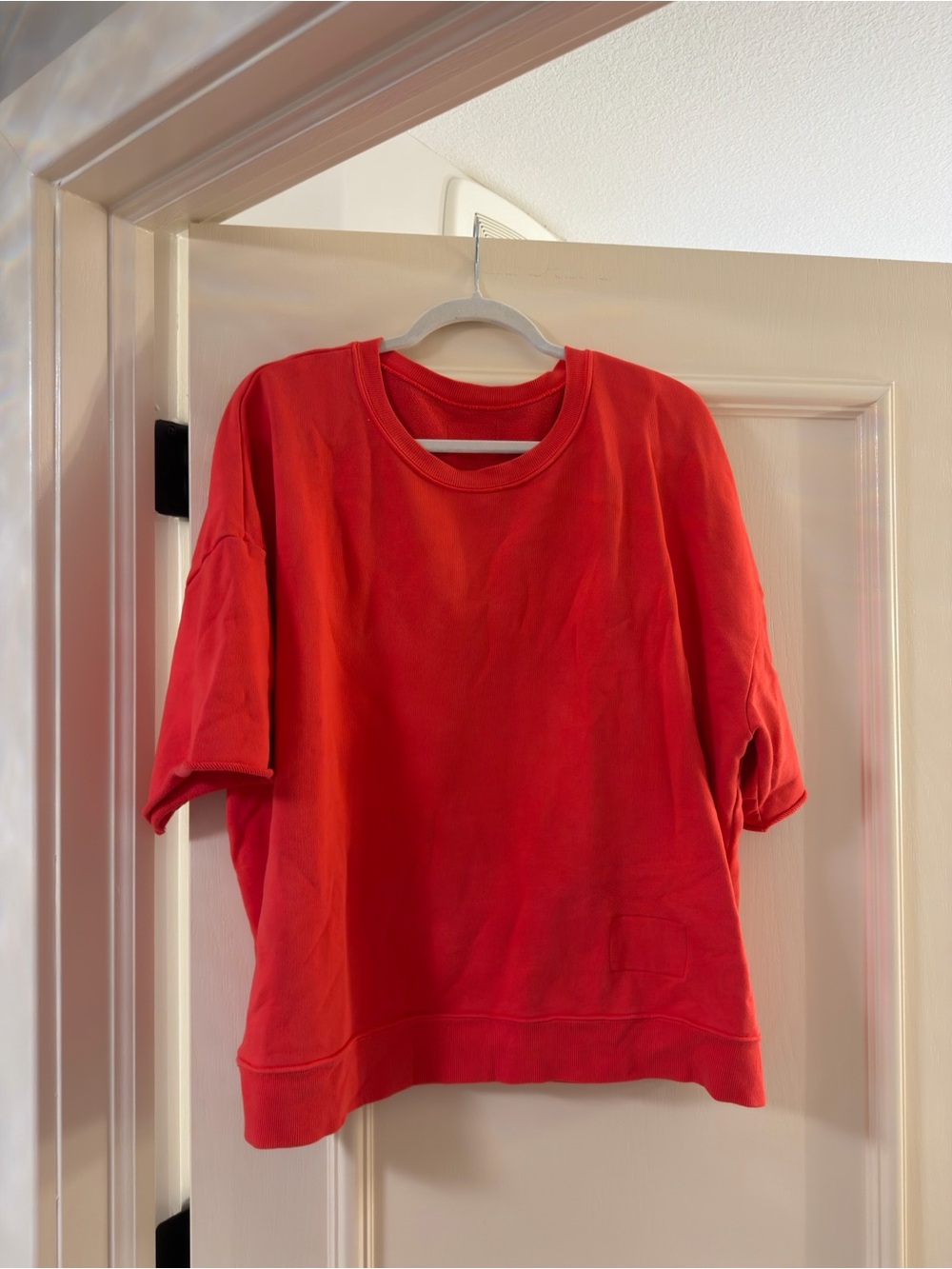 Daily Drills Red Short-Sleeve Crewneck Sweatshirt